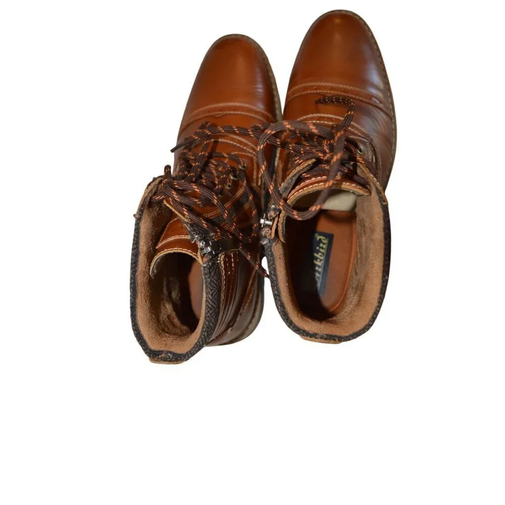 Arkbird Men's Chelsea Brown Boots Leather Chukka Ankle Size 9.5 Classy Comfort